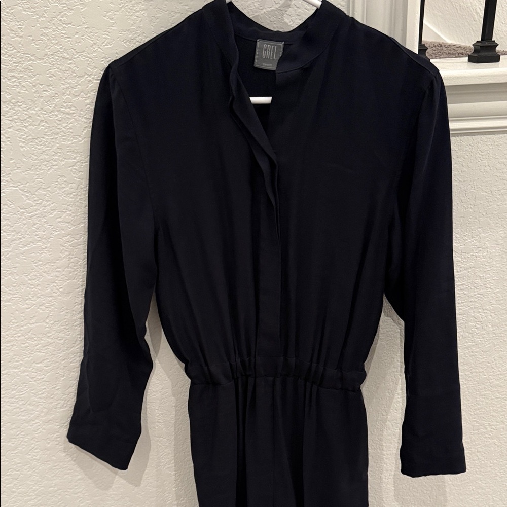 Elegant Black Long Sleeve Jumpsuit - NO SIZE TAG